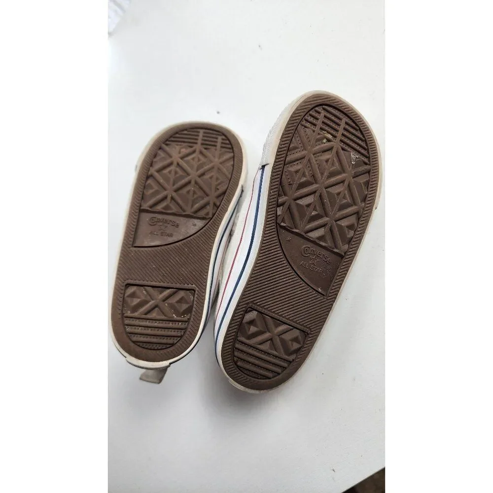 Infant Size 9 Converse Sneakers in White